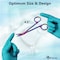 A2Z Scilab Stitch Suture Scissors Angled 4.5 One Hook Blade Stainless Steel, Multi Titanium Color A2Z-ZR871 - alternate 3